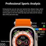 Orange T800 Ultra Smart Watch with Wireless Charging Square Dial of 42 mm Display