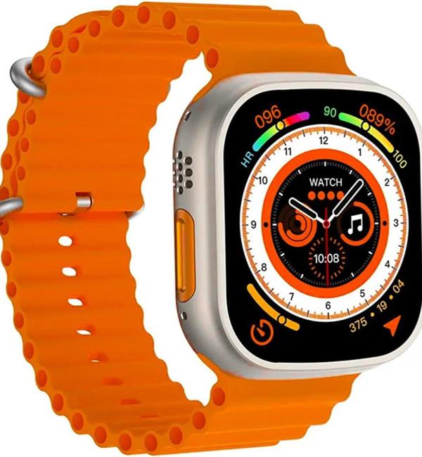 Orange T800 Ultra Smart Watch with Wireless Charging Square Dial of 42 mm Display